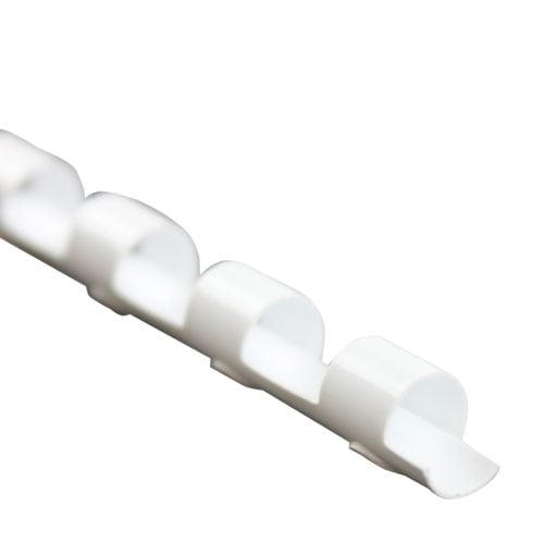 1/4" White Plastic Binding Combs - 100pk