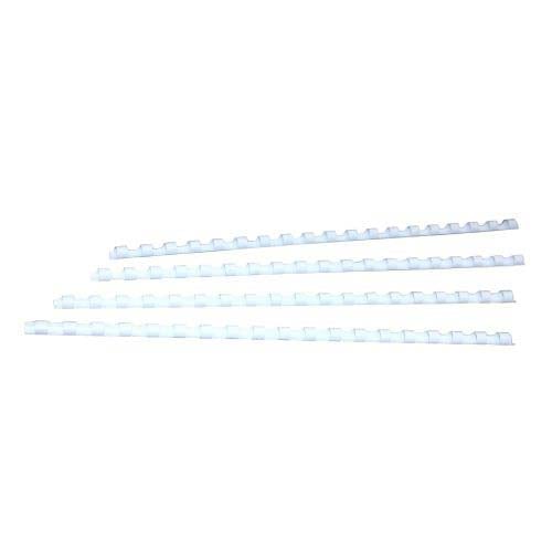 1/4" White Plastic Binding Combs - 100pk