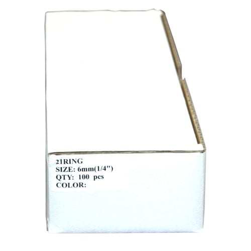 1/4" White Plastic Binding Combs - 100pk