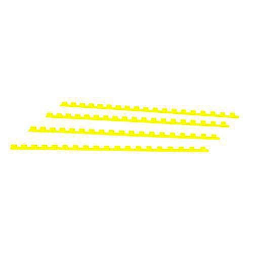 1/4" Yellow Plastic Binding Combs - 100pk