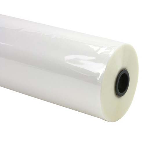 27" x 500' Gloss PET Low Melt Roll Laminating Film - 1.7 Mil, 1" Core, 2 Rolls