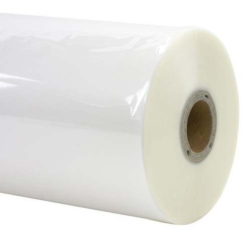 27" x 500' Gloss PET Low Melt Roll Laminating Film - 1.7 Mil, 1" Core, 2 Rolls