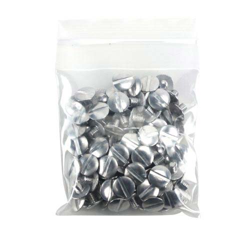 1/8" Silver Aluminum Screw Posts - 100pk