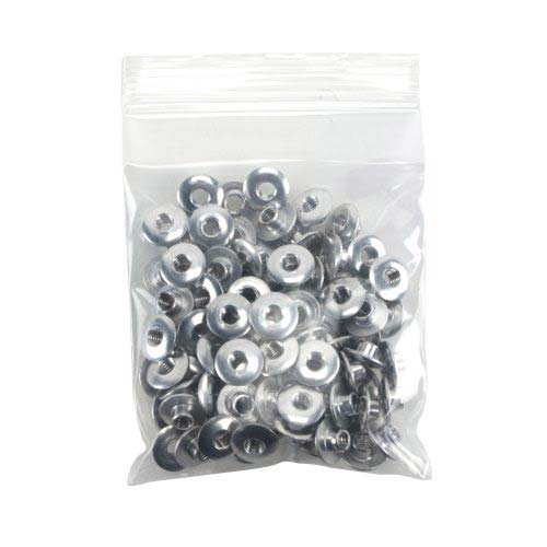 1/8" Silver Aluminum Screw Posts - 100pk