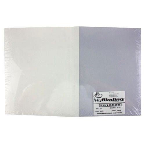 1/8" White Grain ThermaBind Covers (25pk) - 2513530