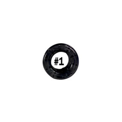 #1 Black Plastic Grommets - 500 Sets
