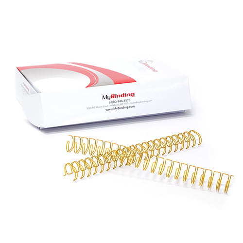 Bronze 1/2" 3:1 Pitch Twin Loop Wire - 100pk