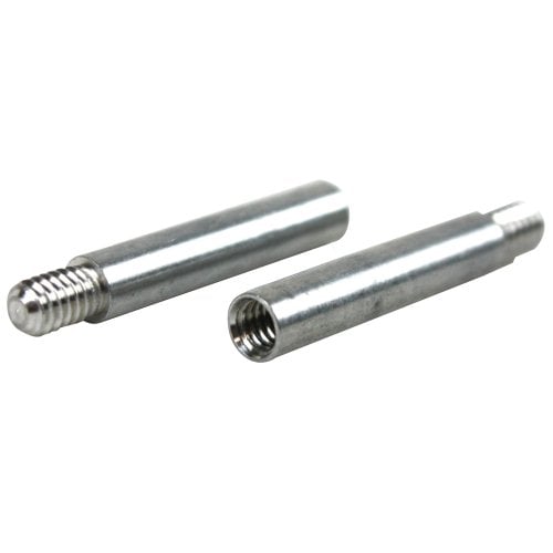 1" Silver Aluminum Screw Post Extensions - 100pk
