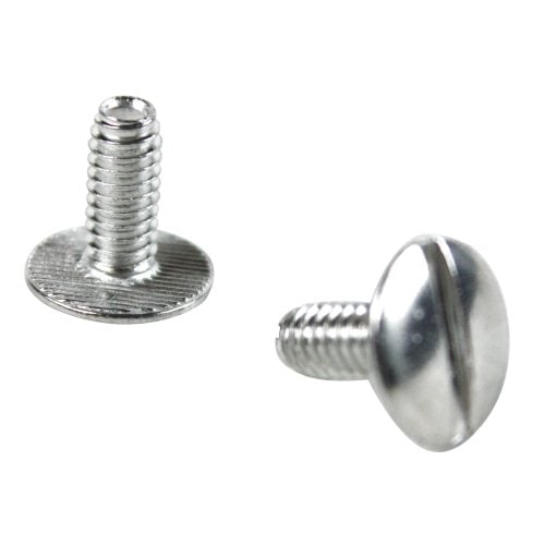1" Silver Aluminum Screw Posts - 100pk