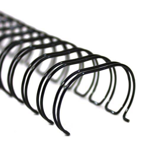 1" Black Spiral-O 19 Loop Wire Binding Combs - 100pk