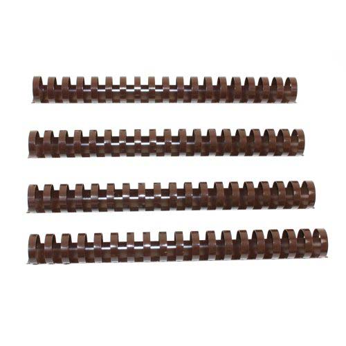 1" Brown Plastic Binding Combs - 50pk