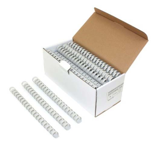 1" Grey Plastic Binding Combs - 50pk