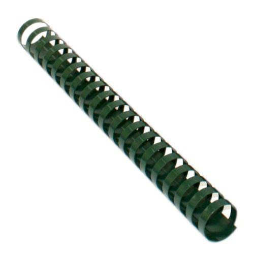 1" Hunter Green Plastic Binding Combs - 50pk