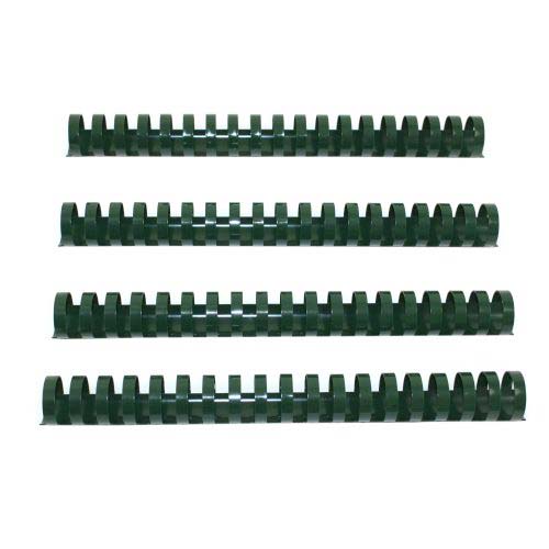 1" Hunter Green Plastic Binding Combs - 50pk