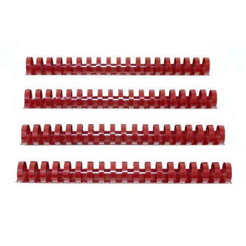 1" Maroon Plastic Binding Combs - 50pk