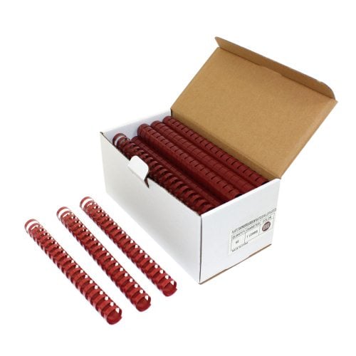 1" Maroon Plastic Binding Combs - 50pk
