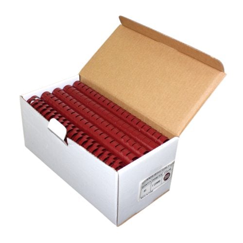 1" Maroon Plastic Binding Combs - 50pk