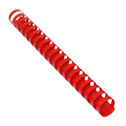 1" Red Plastic Binding Combs - 50pk