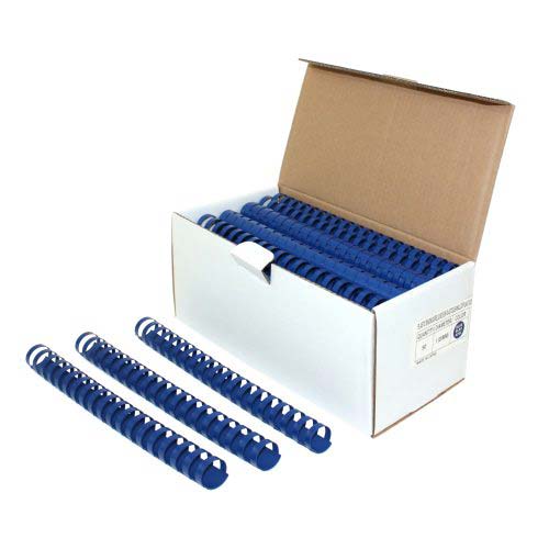 1" Royal Blue Plastic Binding Combs - 50pk