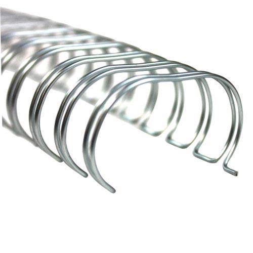 1" Silver Spiral-O 19 Loop Wire Binding Combs - 100pk