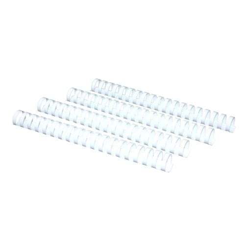 1" White Plastic Binding Combs - 50pk