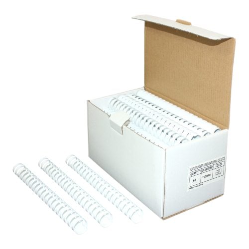 1" White Plastic Binding Combs - 50pk