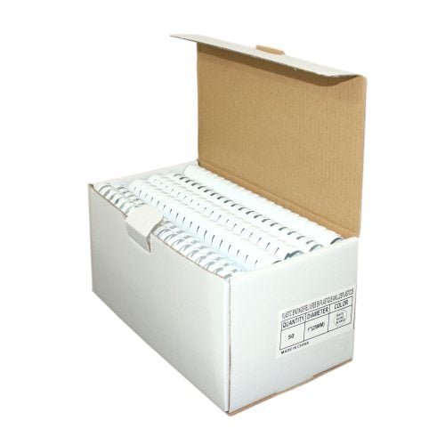 1" White Plastic Binding Combs - 50pk