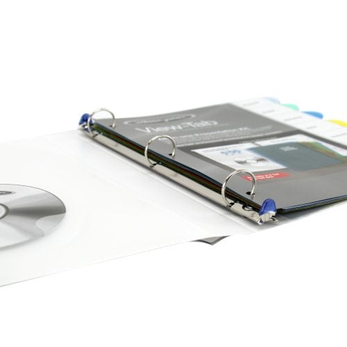 Wilson Jones 1" White 8 Tab View-Tab Binders - 12pk