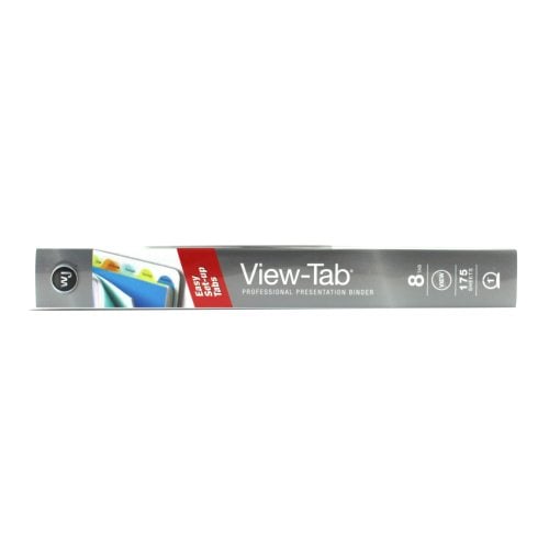 Wilson Jones 1" White 8 Tab View-Tab Binders - 12pk