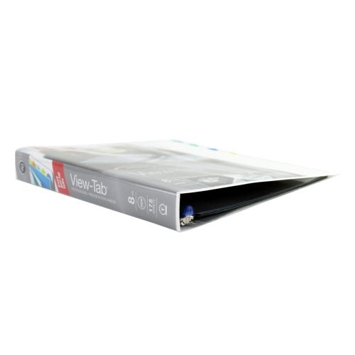 Wilson Jones 1" White 8 Tab View-Tab Binders - 12pk