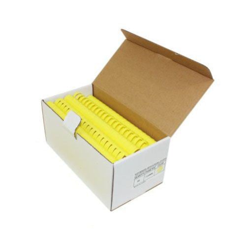 1" Yellow Plastic Binding Combs - 50pk