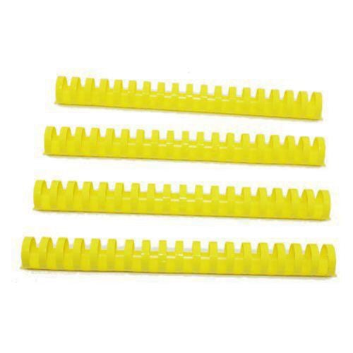 1" Yellow Plastic Binding Combs - 50pk
