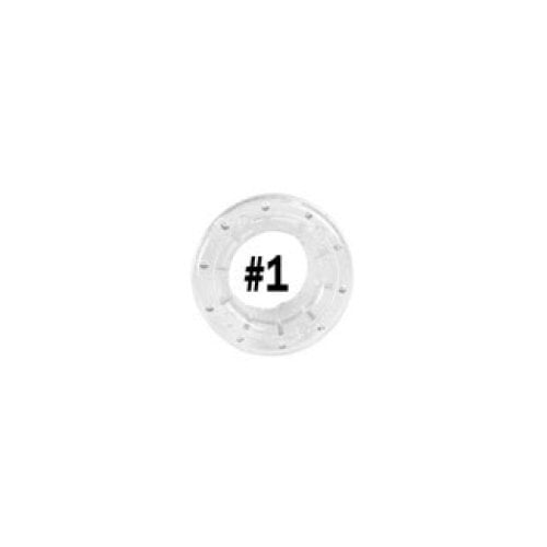 #1 White Plastic Grommets - 500 Sets