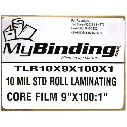 10 Mil Standard Roll Laminating Film 9" x 100' (1" Core) - 2 Rolls