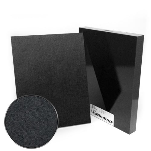 10" x 13" 100pt Black Chipboard Covers - 25pk