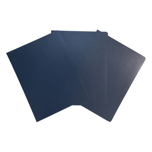 Royal Blue/Navy 8.75" x 11.25" Regency Leatherette Vinyl Covers - 100pk