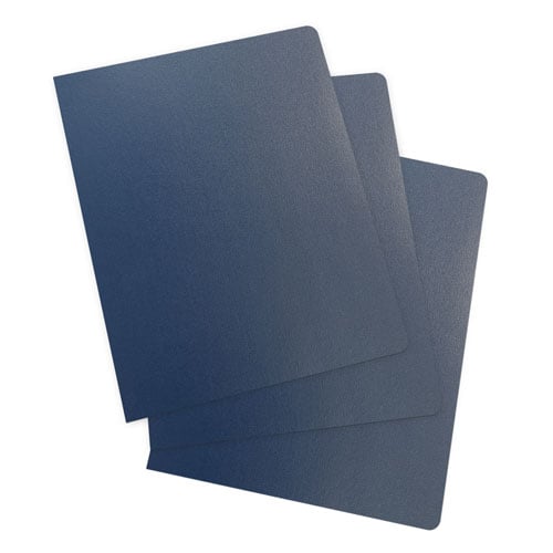 Royal Blue/Navy 8.75" x 11.25" Regency Leatherette Vinyl Covers - 100pk