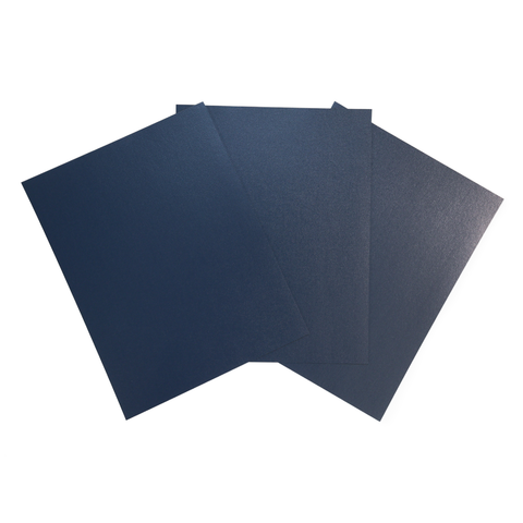 Royal Blue/Navy 9" x 11" Regency Leatherette Vinyl Covers With Windows - 100pk
