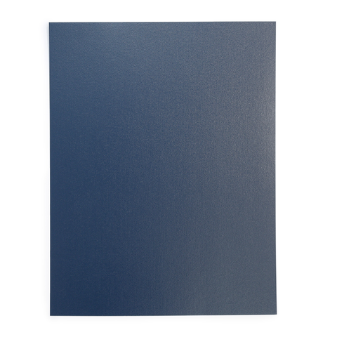 Royal Blue/Navy 9" x 11" Regency Leatherette Vinyl Covers With Windows - 100pk