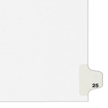 Avery 25 Individual Number Legal Index Avery Style Dividers 25pk - 1025