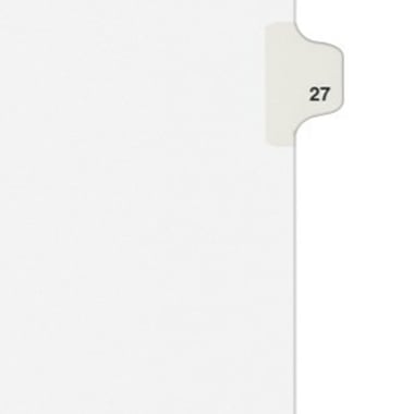 Avery 27 Individual Number Legal Index Avery Style Dividers 25pk - 1027