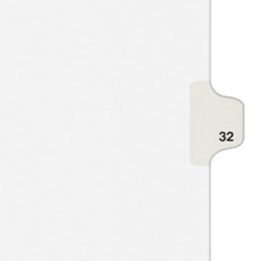 Avery 32 Individual Number Legal Index Avery Style Dividers 25pk - 1032 - Clearance Sale