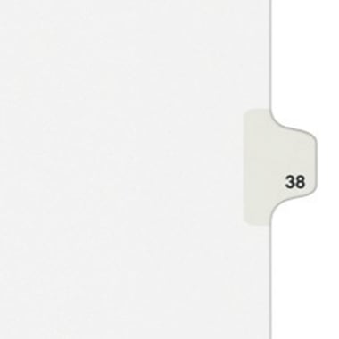 Avery 38 Individual Number Legal Index Avery Style Dividers 25pk - 1038