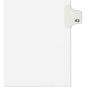Avery 43 Individual Number Legal Index Avery Style Dividers 25pk - 1043 - Clearance Sale