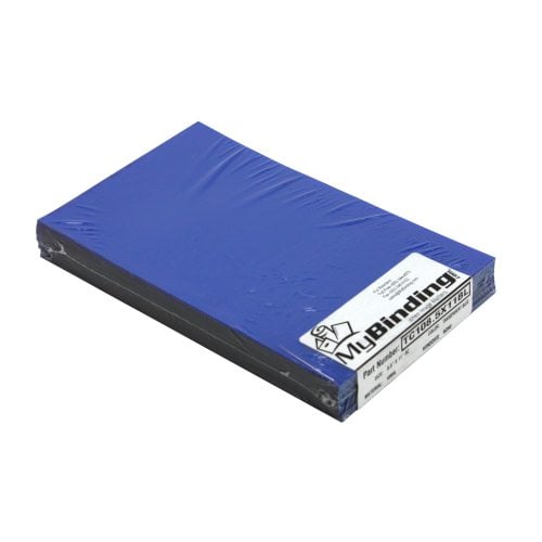 10mil Blue Transparent 8.5" x 5.5" Half Size Covers - 100pk