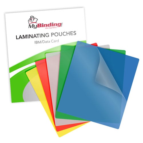 10mil Colored IBM Data Laminating Pouches - 100pk