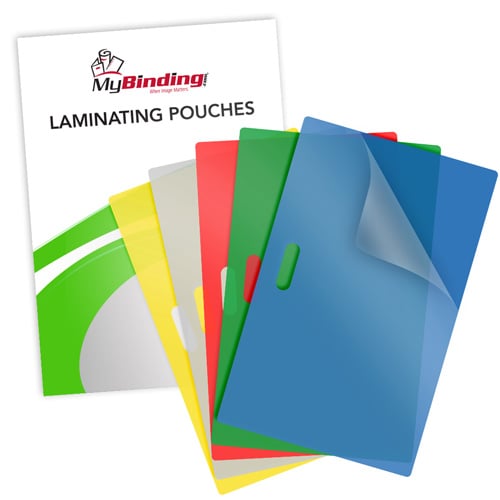 10mil Colored Laminating Pouches with Long Side Slot