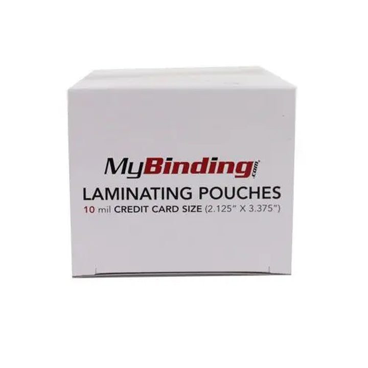 10MIL Credit Card 2-1/8" x 3-3/8" Laminating Pouches 100pk