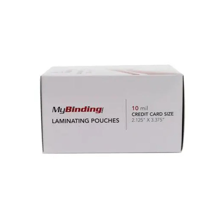 10MIL Credit Card 2-1/8" x 3-3/8" Laminating Pouches 100pk