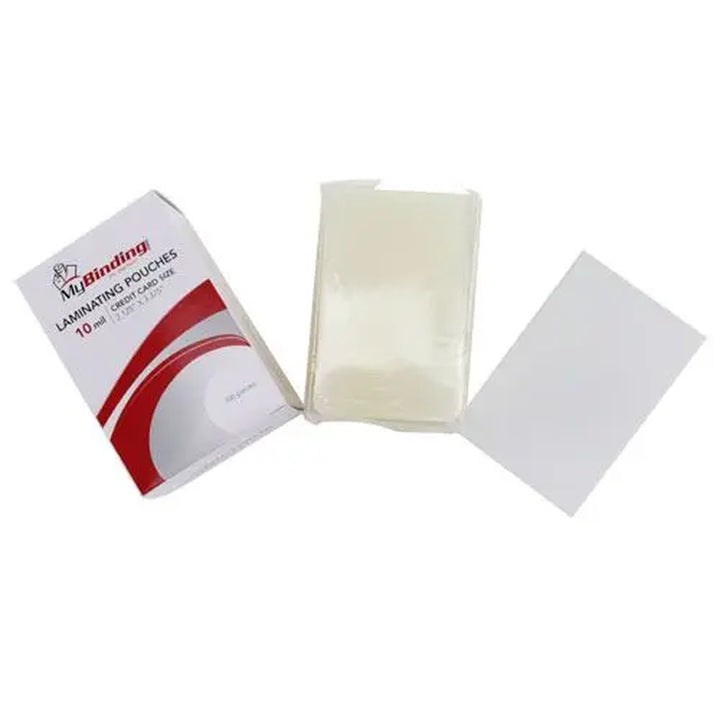 10MIL Credit Card 2-1/8" x 3-3/8" Laminating Pouches 100pk